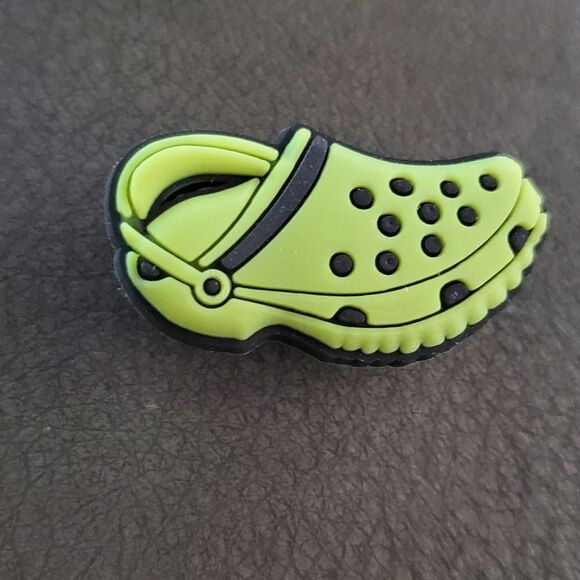 3-fir-$15 Lime green crocs shoe charm. New. Unique. - Picture 1 of 2